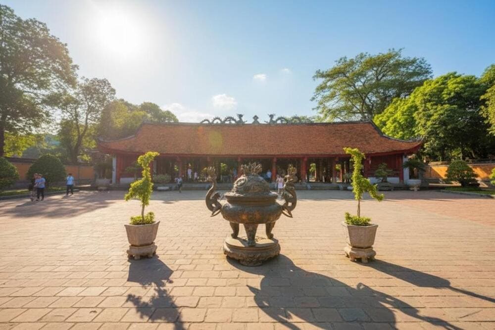 Khu vực Đại Thành Môn trong khu di tích Văn Miếu Quốc Tử Giám.